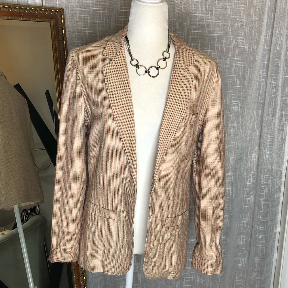 Emotions Multi color tweed blazer. Sz 12
